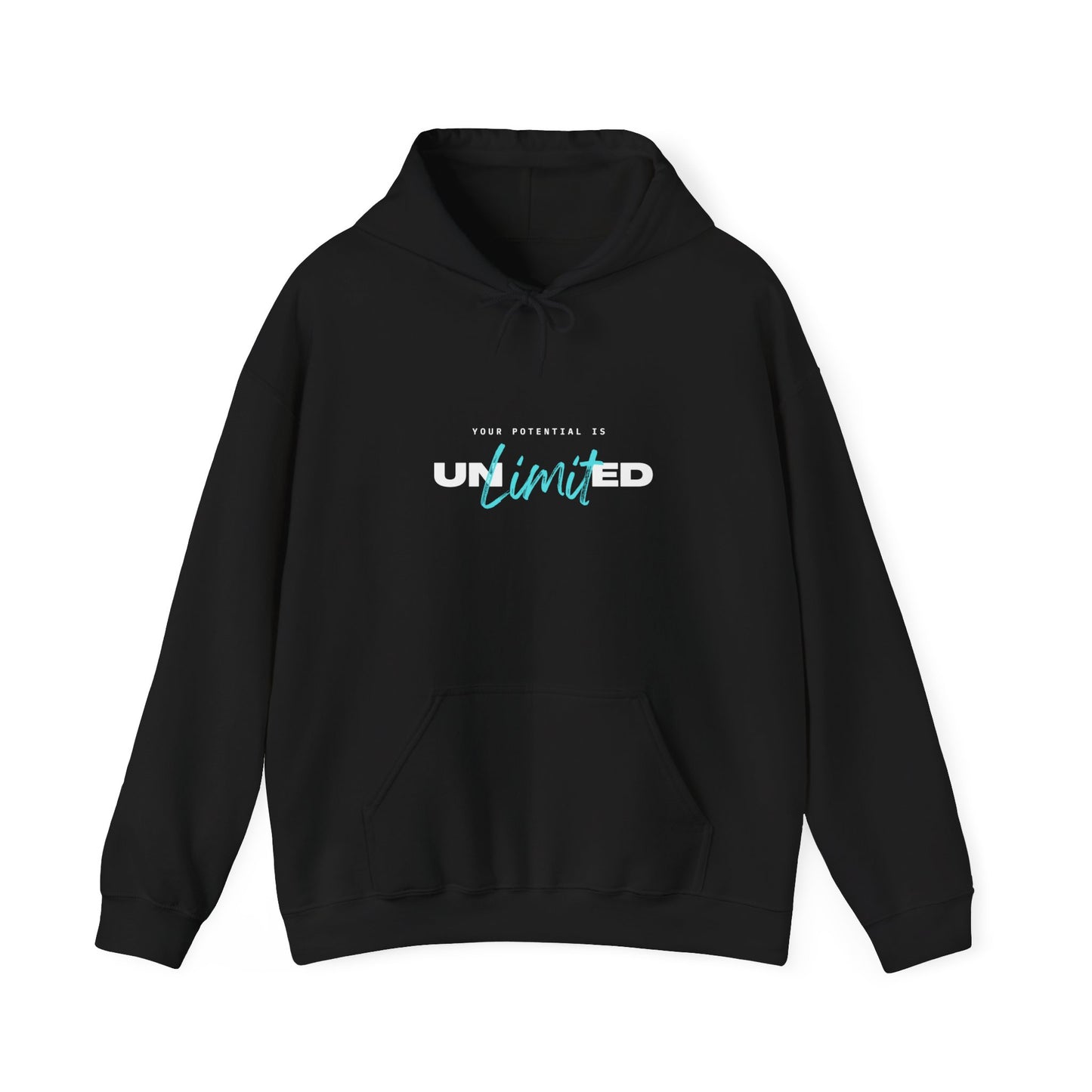 Unlimited Hoodie (White and Blue Print)