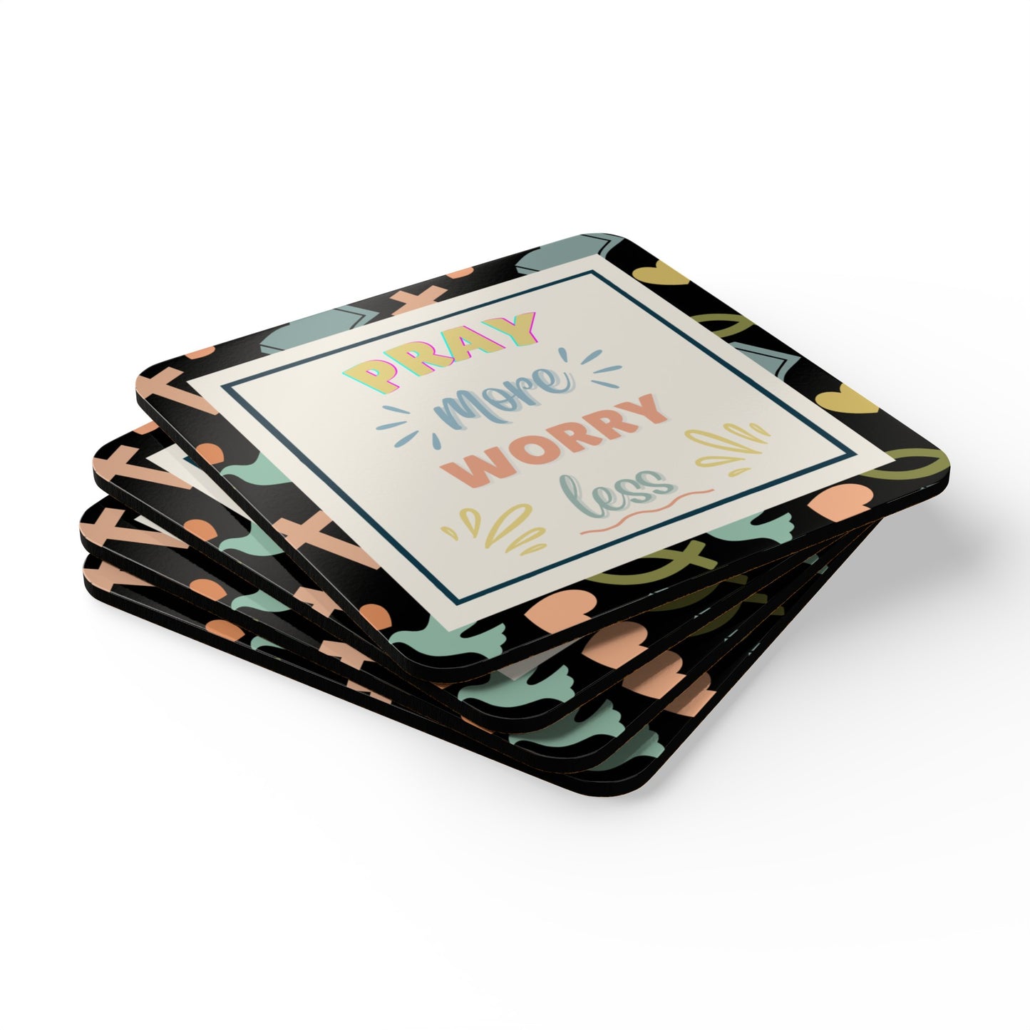 Pray More Worry Less Coaster Set