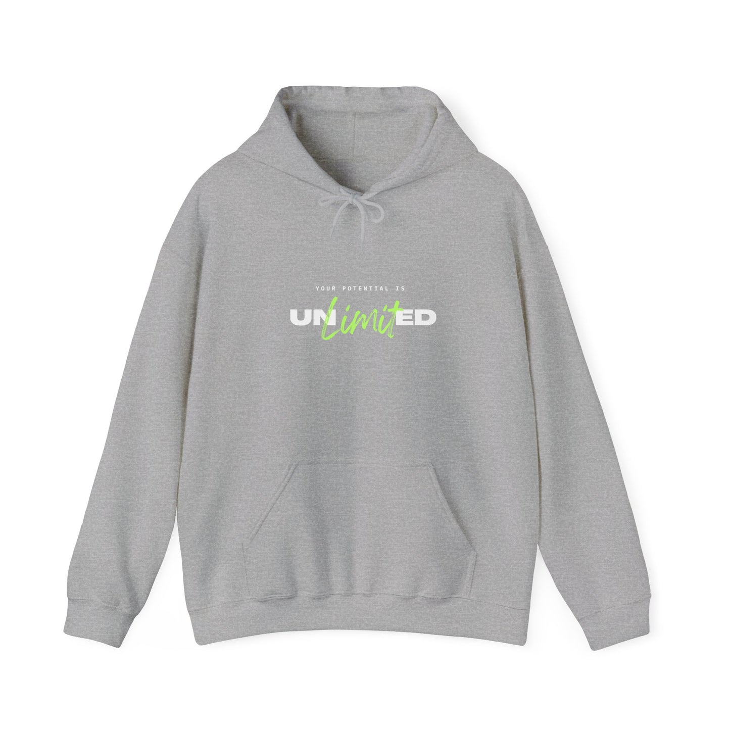 Unlimited Hoodie (White and Green Print)