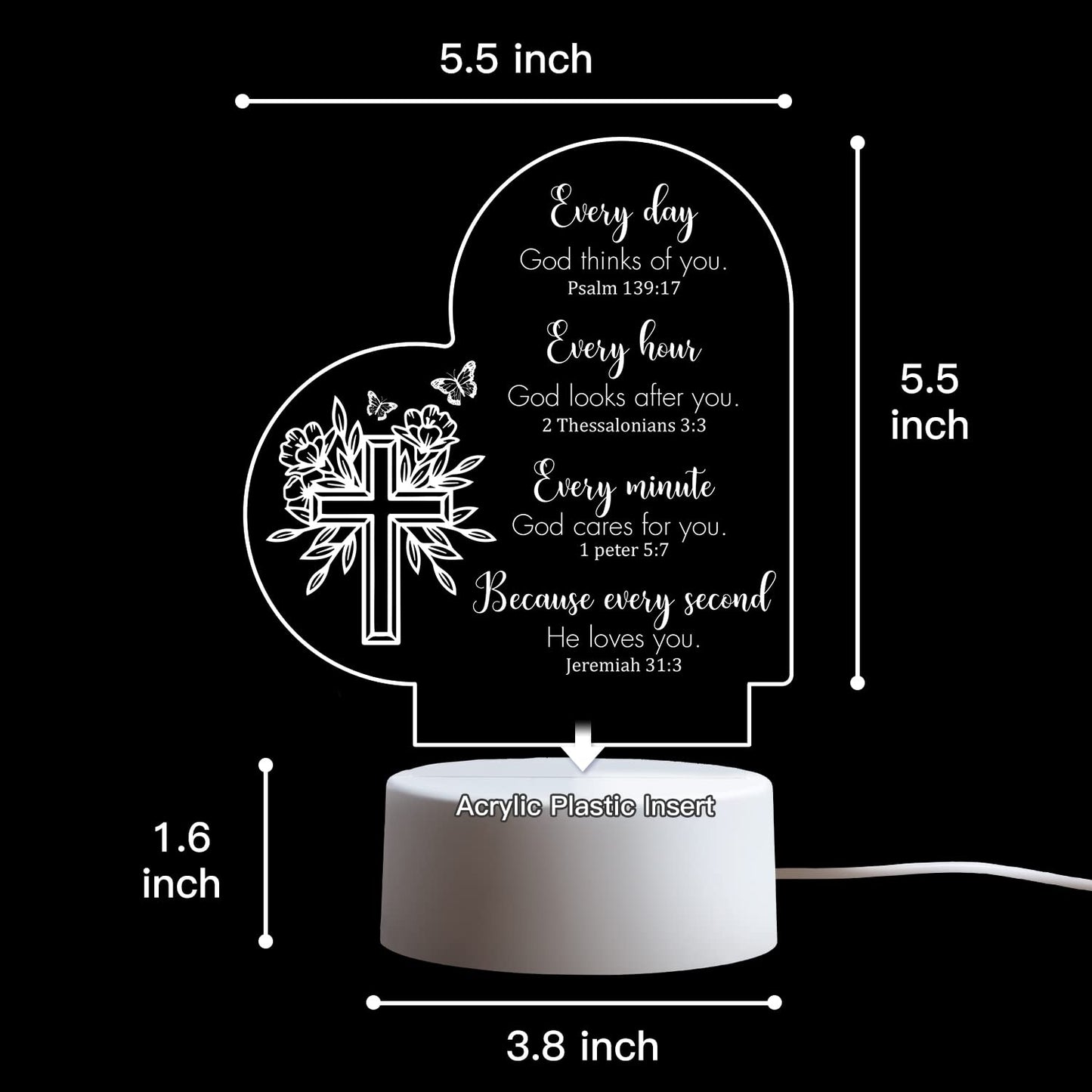 Christian Acrylic Night Light