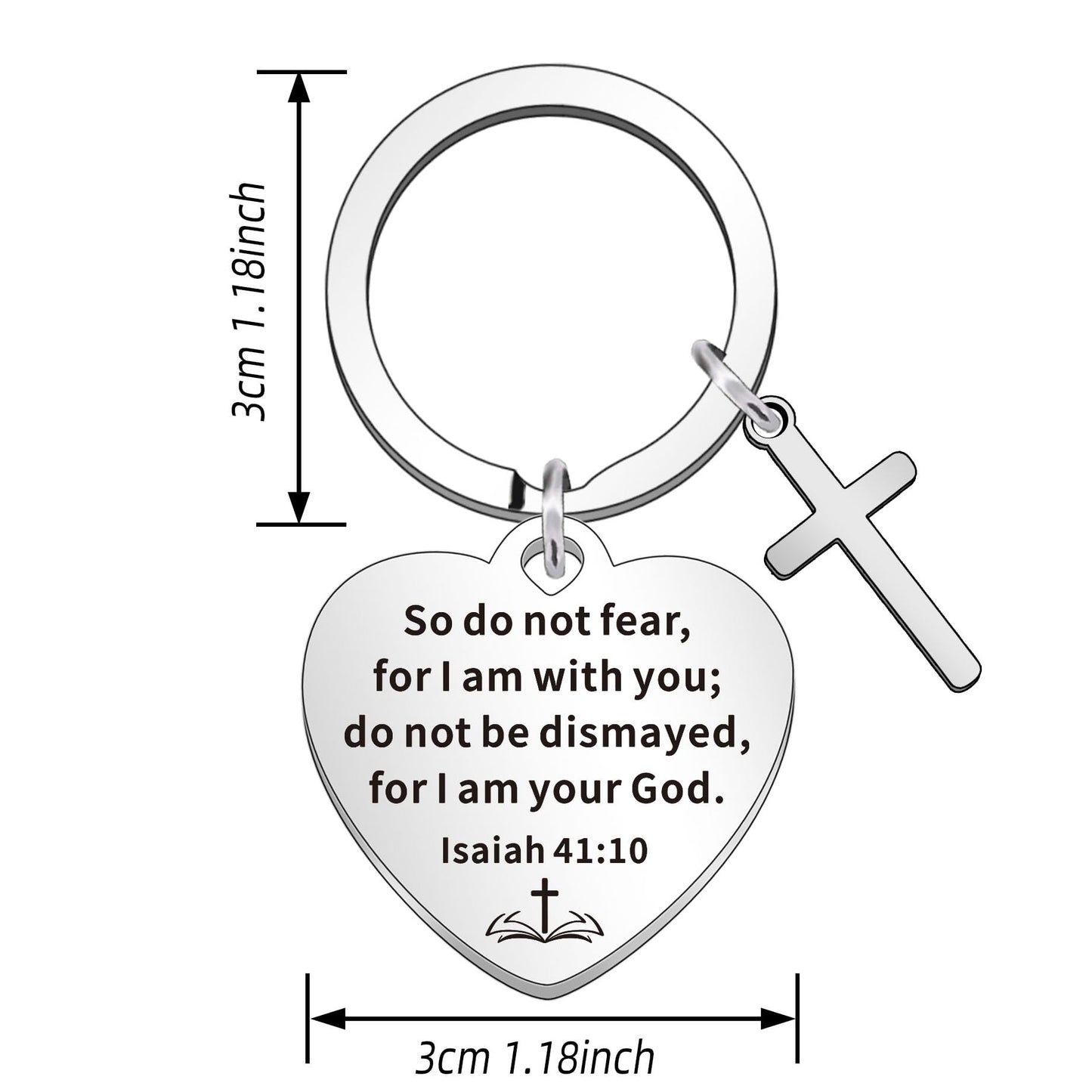 Christian Bible Verse Keyring