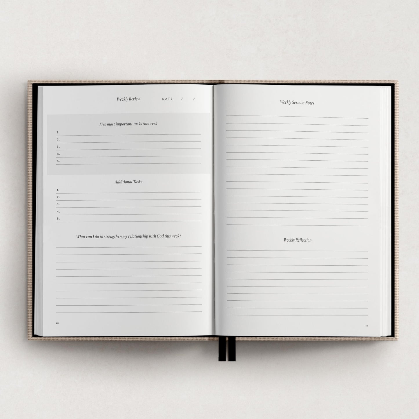 Daily Christian Planner & Goal Setter (Brown PU Leather Hardback)