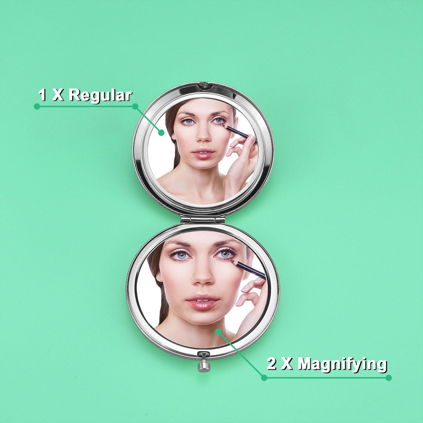 Women's Inspirational Compact Make-up Mirror