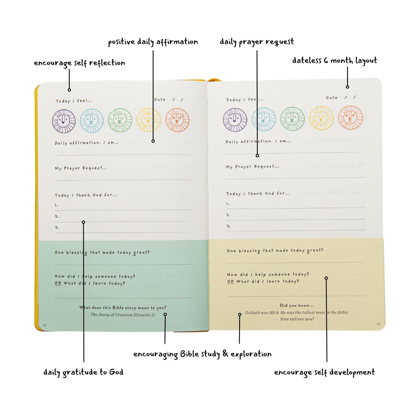 Daily Prayer & Gratitude Journal For Children