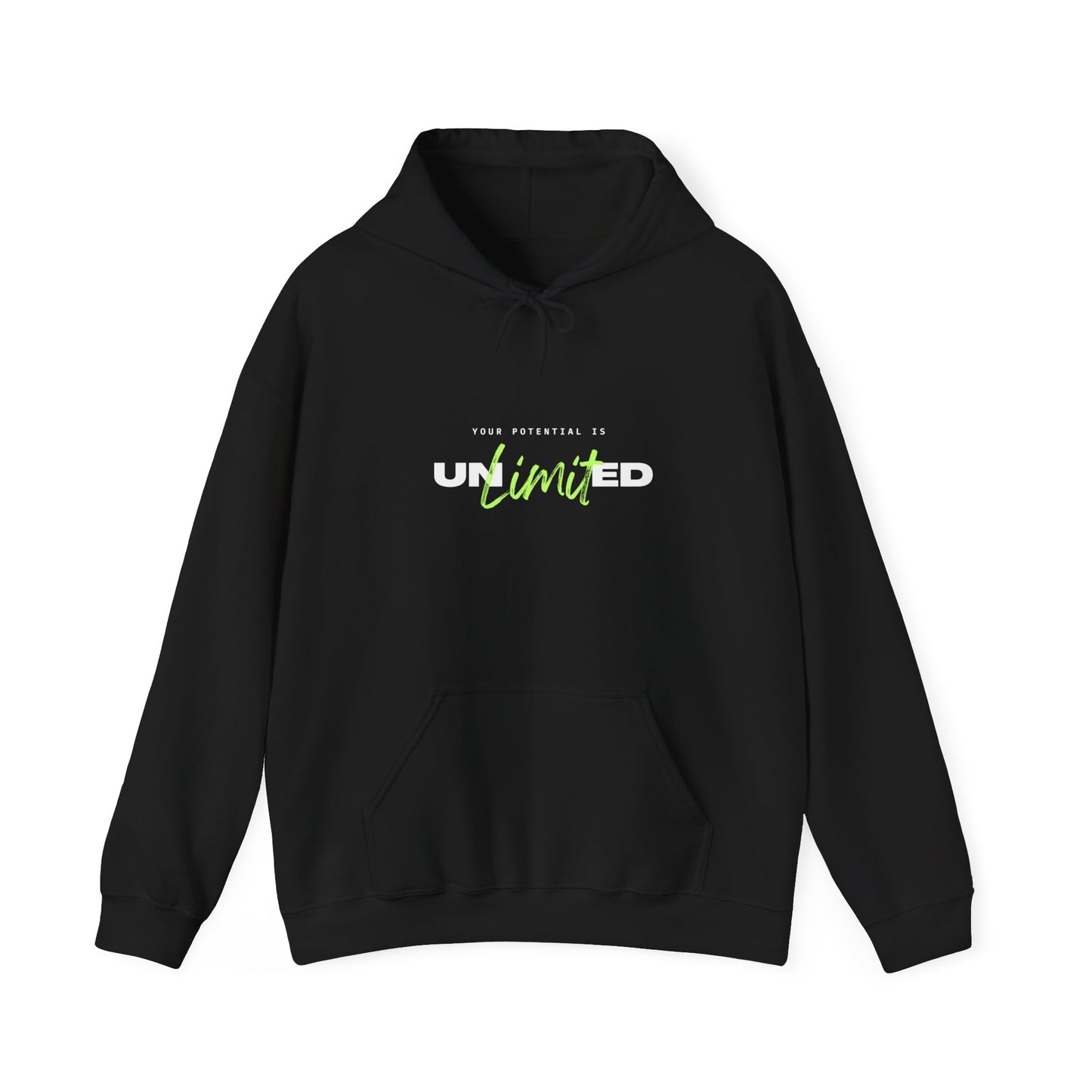 Unlimited Hoodie (White and Green Print)