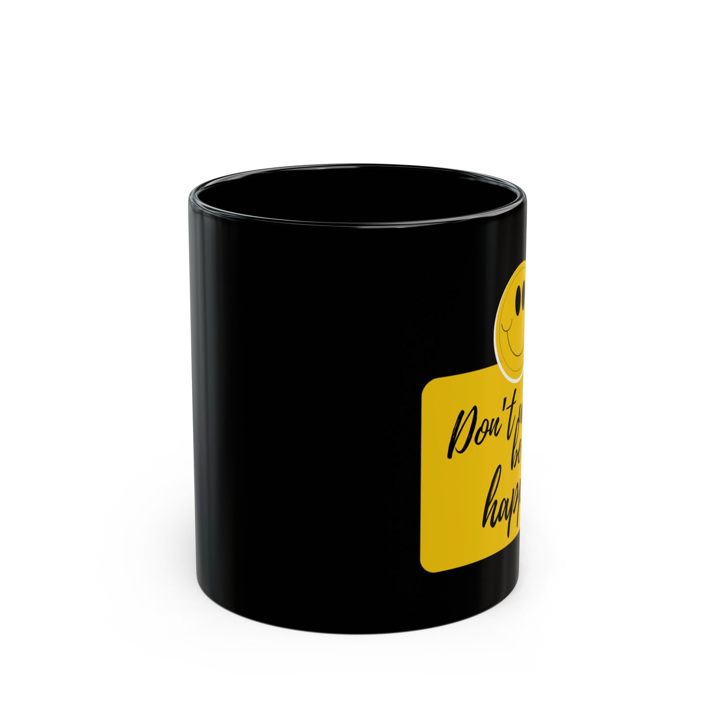 Don't Worry Be Happy Mug Black
