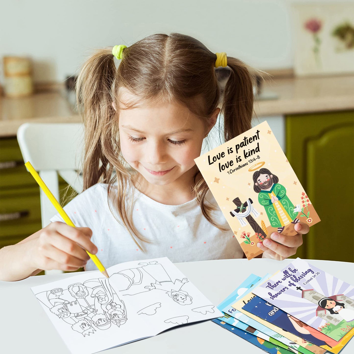 24PCS Christian Colouring Book for Kids