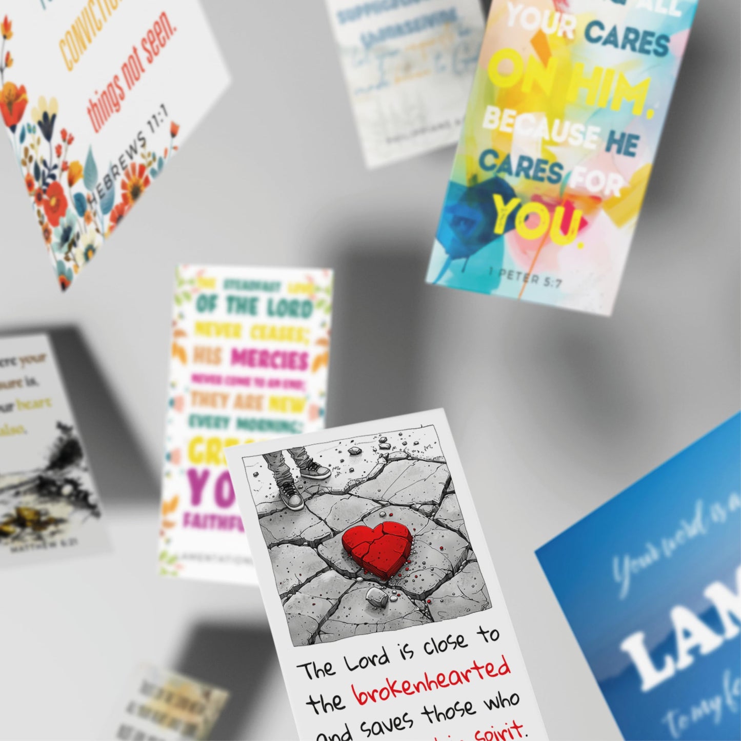 60 Mini Scripture Cards with Assorted Bible Verses