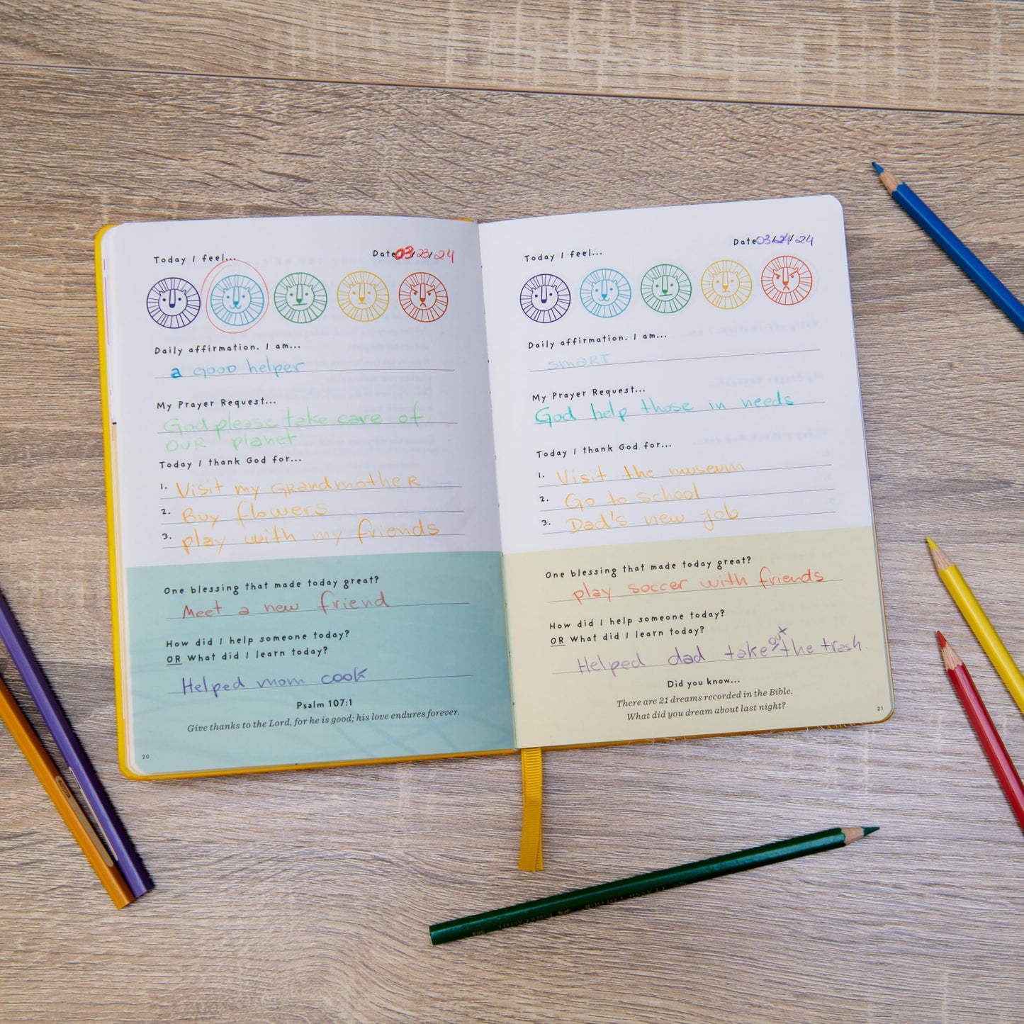 Daily Prayer & Gratitude Journal For Children