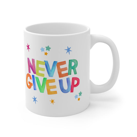 Never Give Up Mug