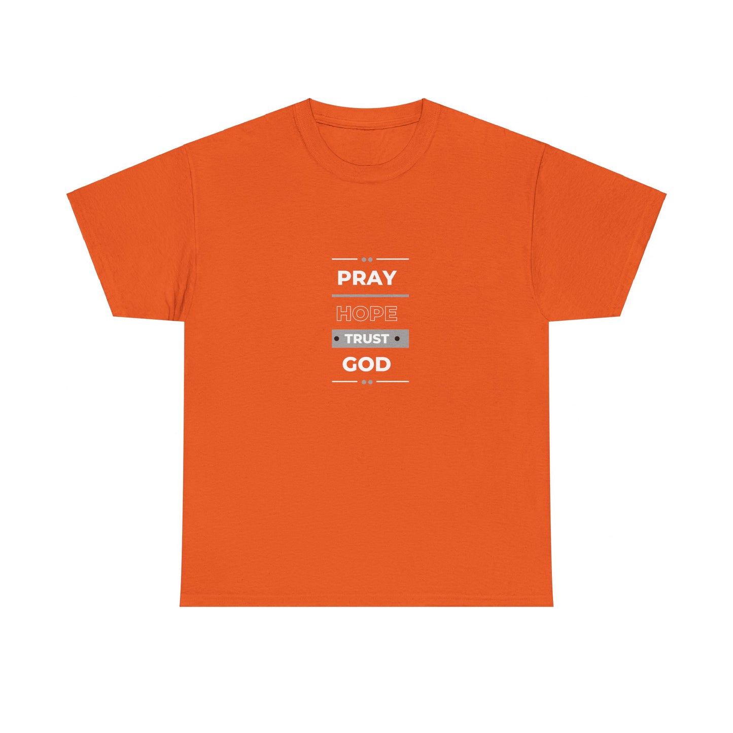 Pray Hope T-shirt (White and Grey Print)