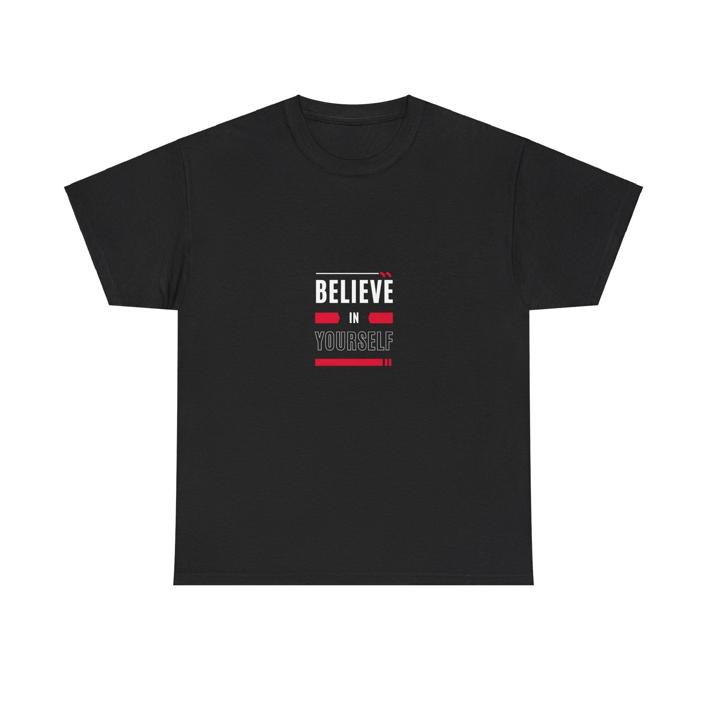 Believe in Yourself T-shirt (White and Red Print)