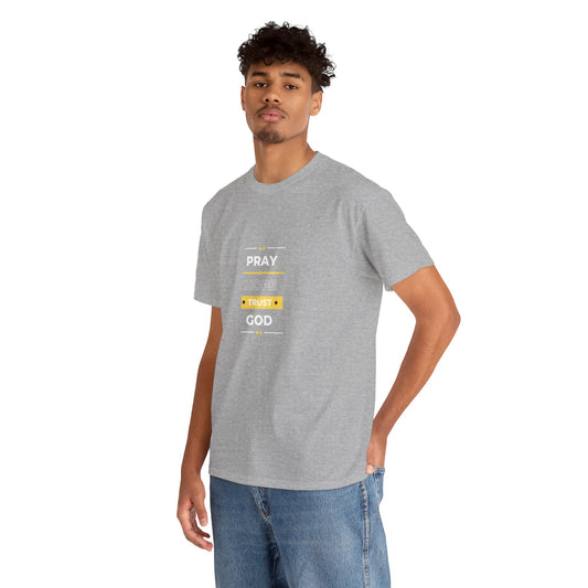 Pray Hope T-shirt (White and Yellow Print)