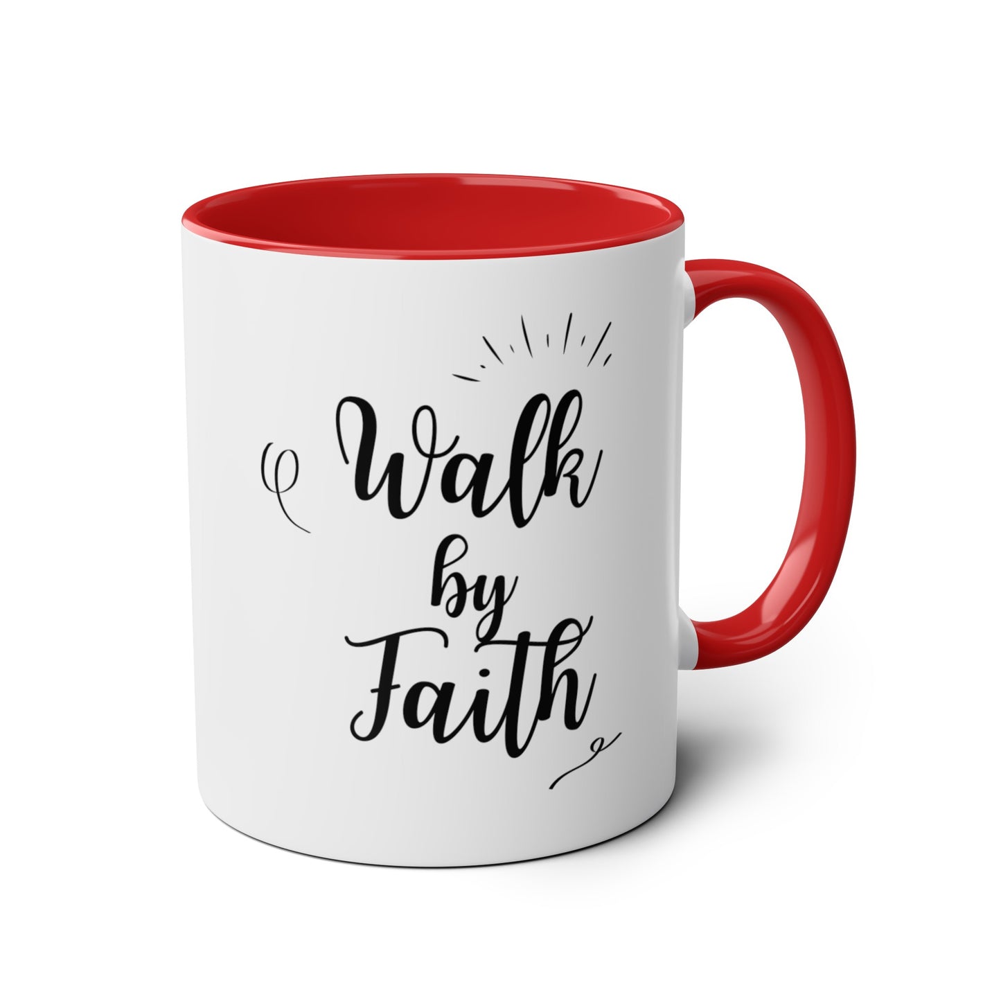 Walk By Faith Two-Tone Mug