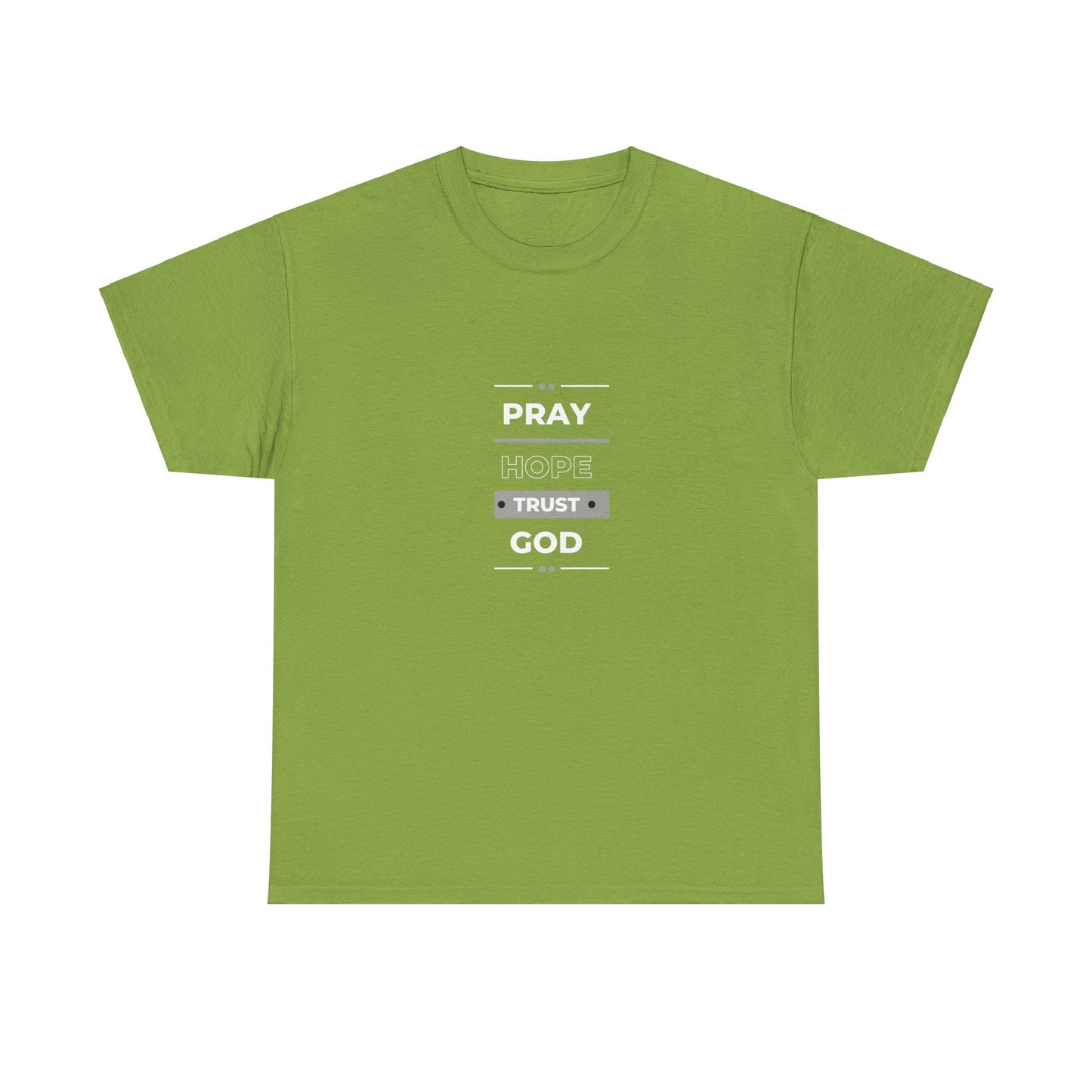 Pray Hope T-shirt (White and Grey Print)