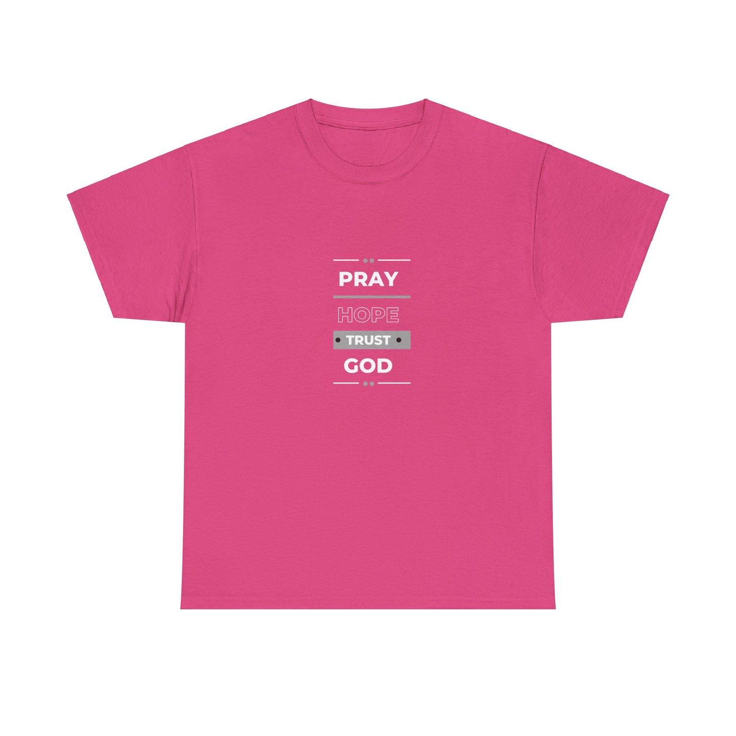 Pray Hope T-shirt (White and Grey Print)