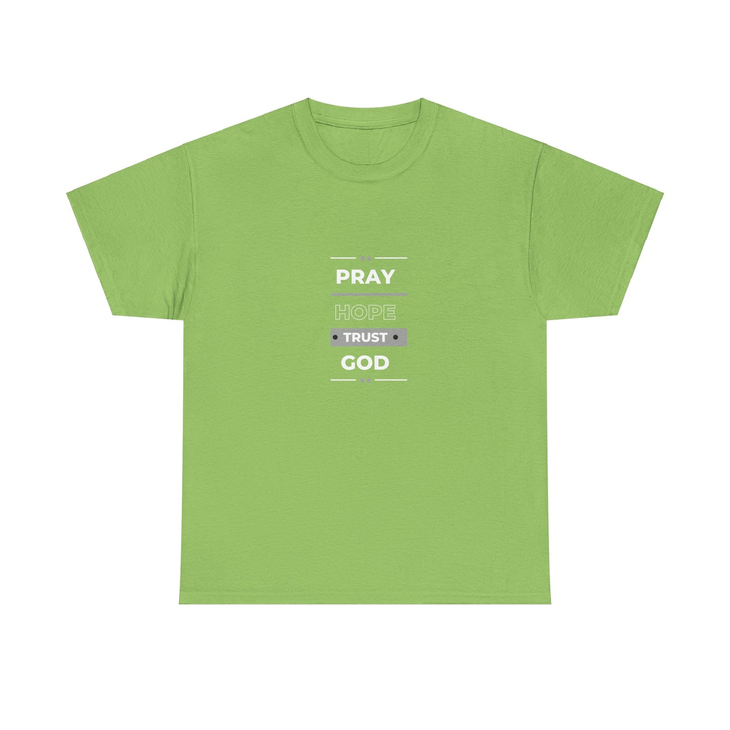 Pray Hope T-shirt (White and Grey Print)