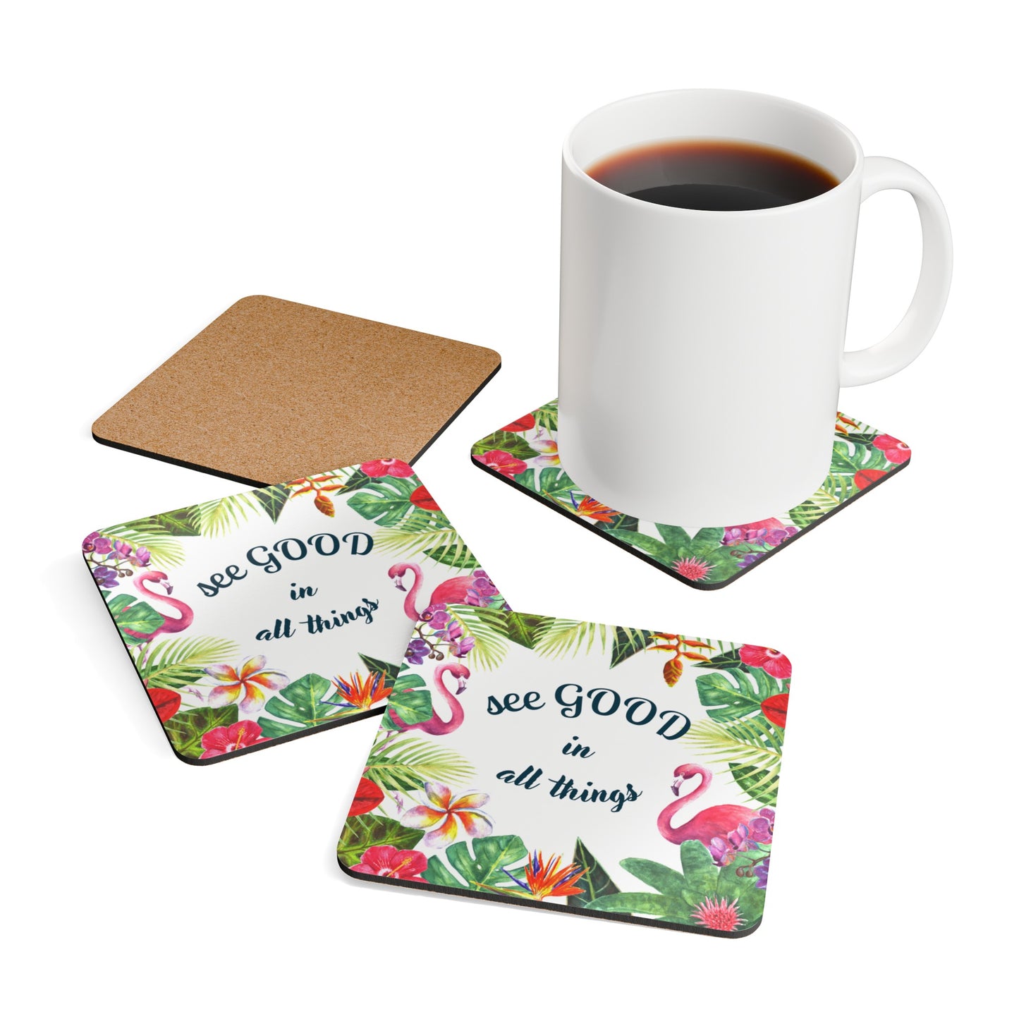 See Good in All Things Coaster Set