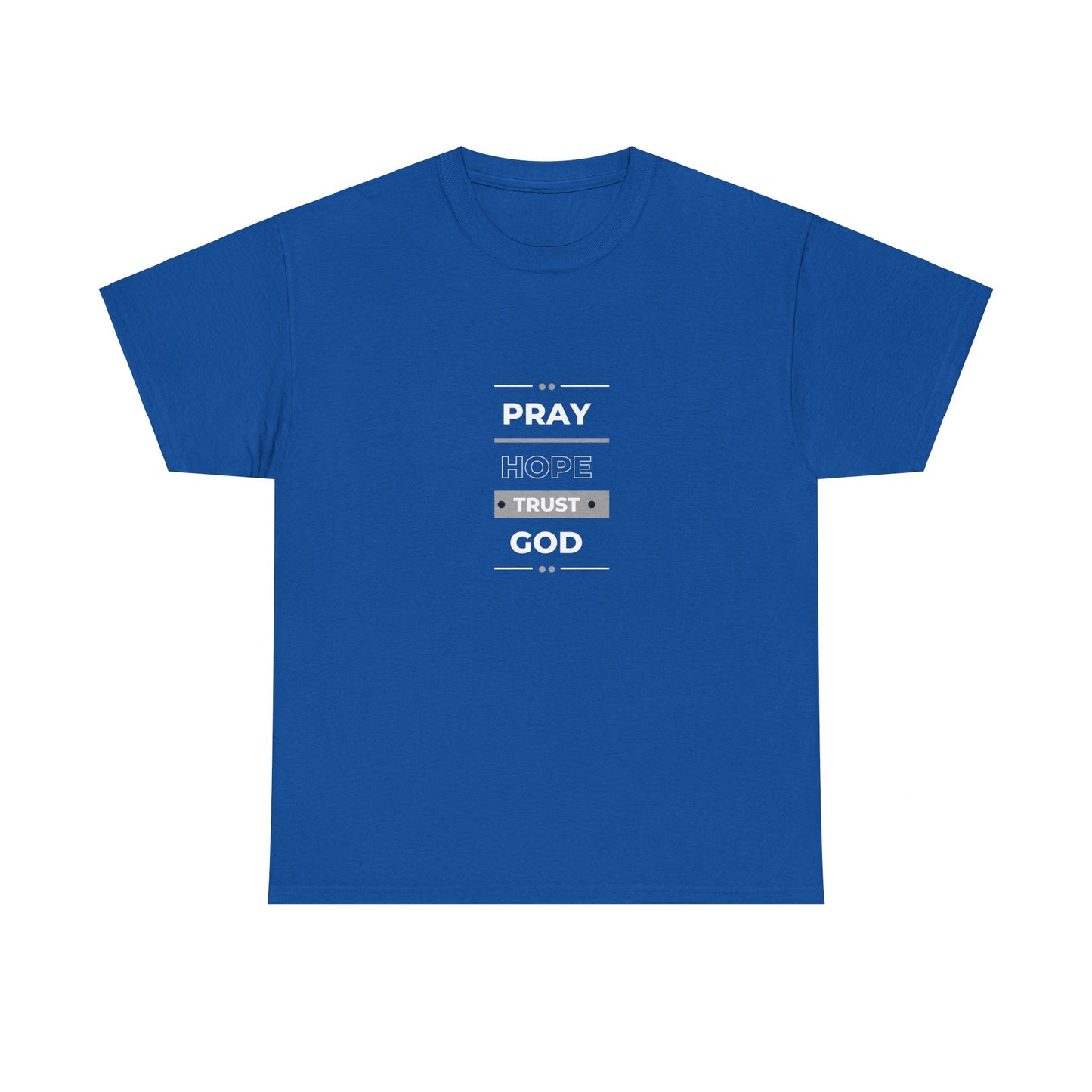 Pray Hope T-shirt (White and Grey Print)