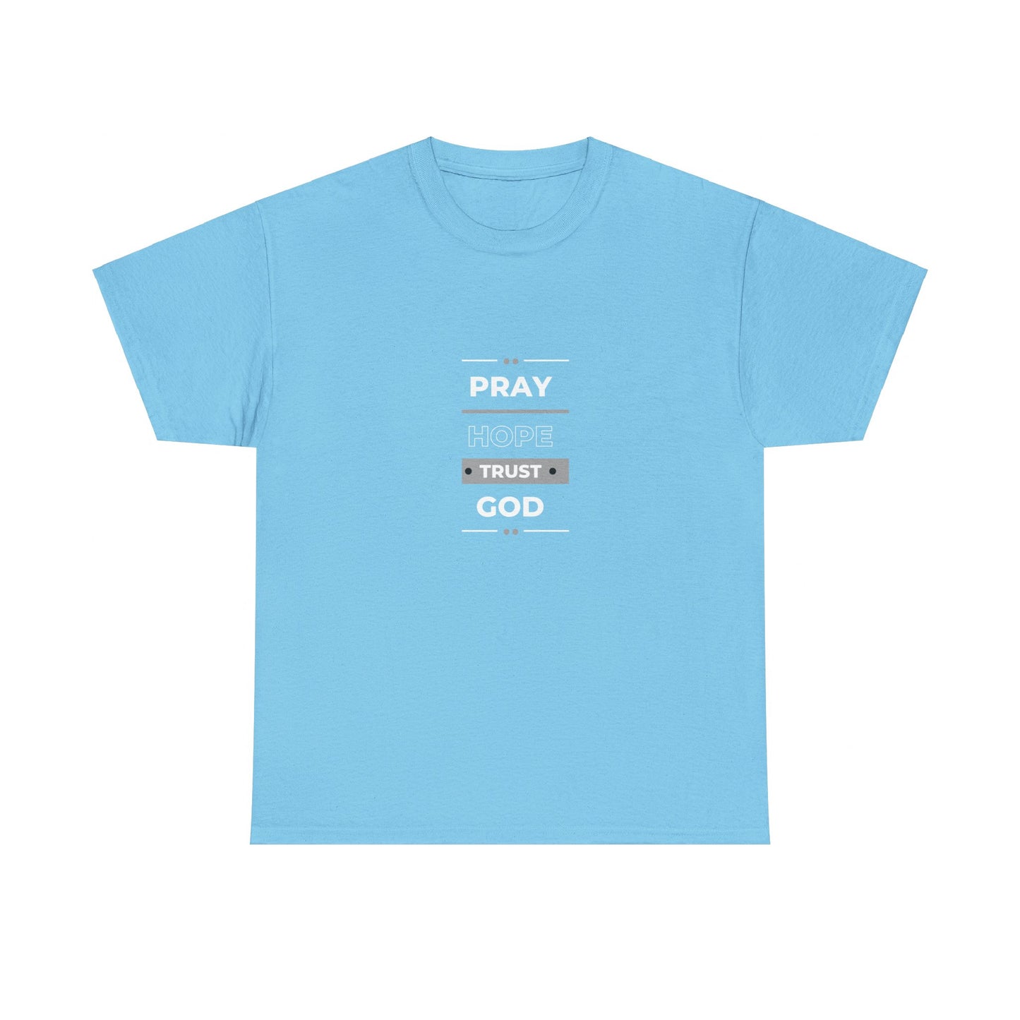 Pray Hope T-shirt (White and Grey Print)