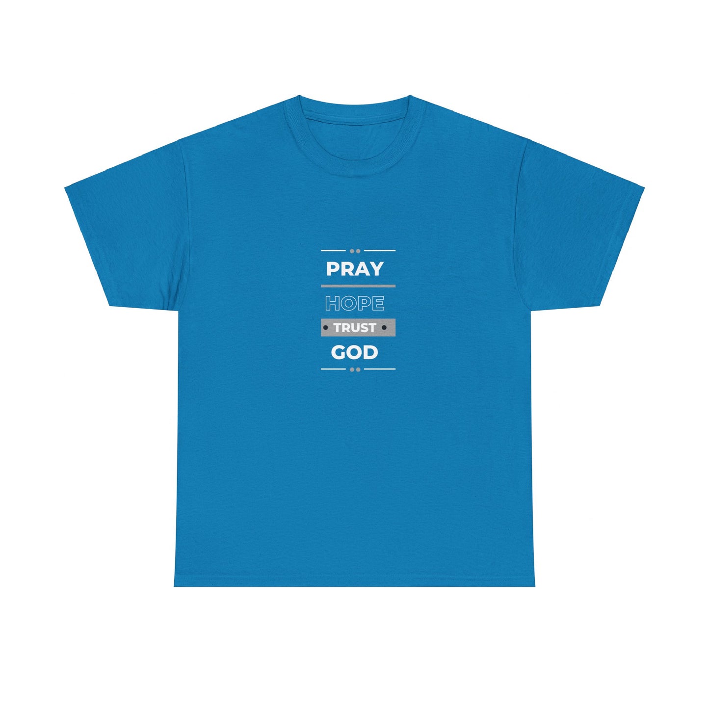 Pray Hope T-shirt (White and Grey Print)