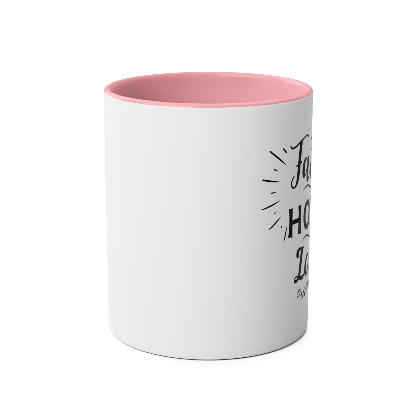 Faith Hope Love Two-Tone Mug