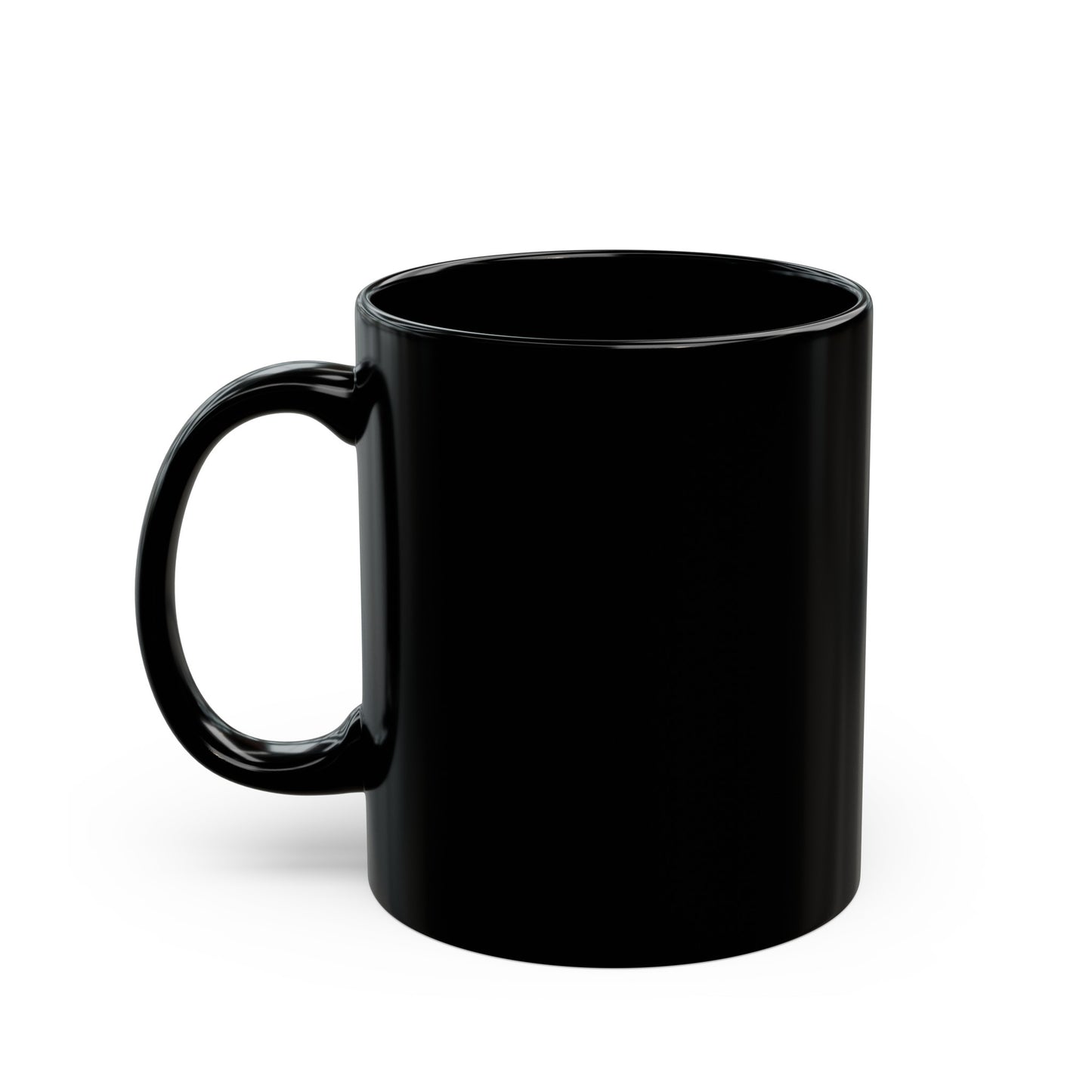 Never Give Up Mug Black