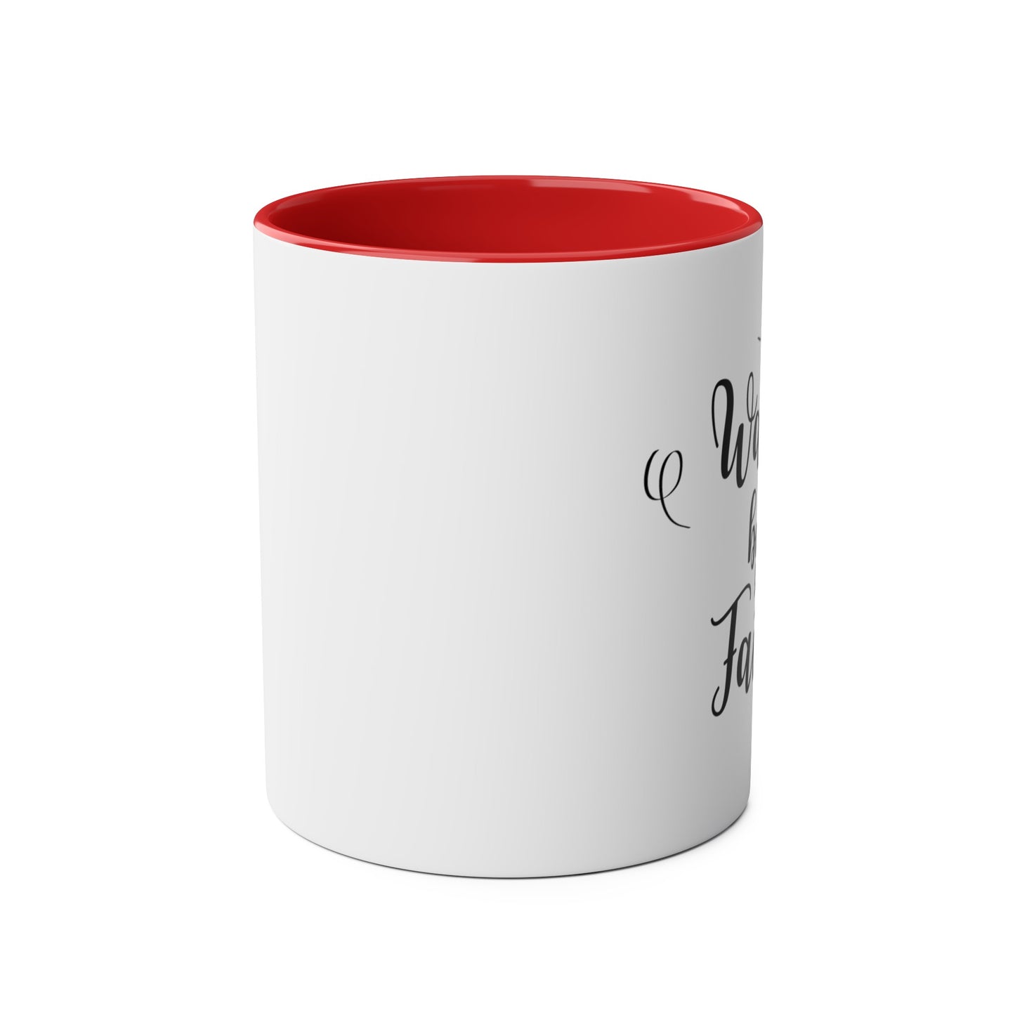 Walk By Faith Two-Tone Mug