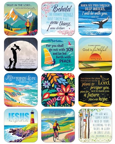 Christian coasters, set of 12