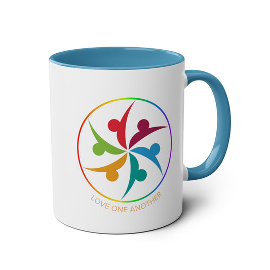 Love One Another Two-Tone Mug