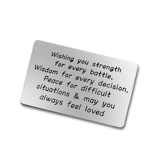 Christian Engraved Wallet Insert Card