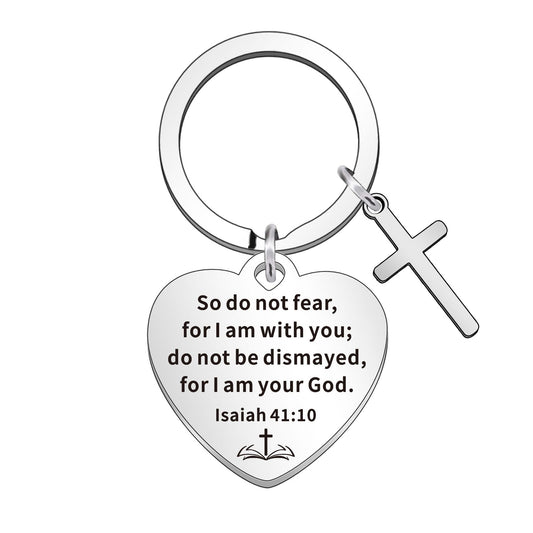 Christian Bible Verse Keyring