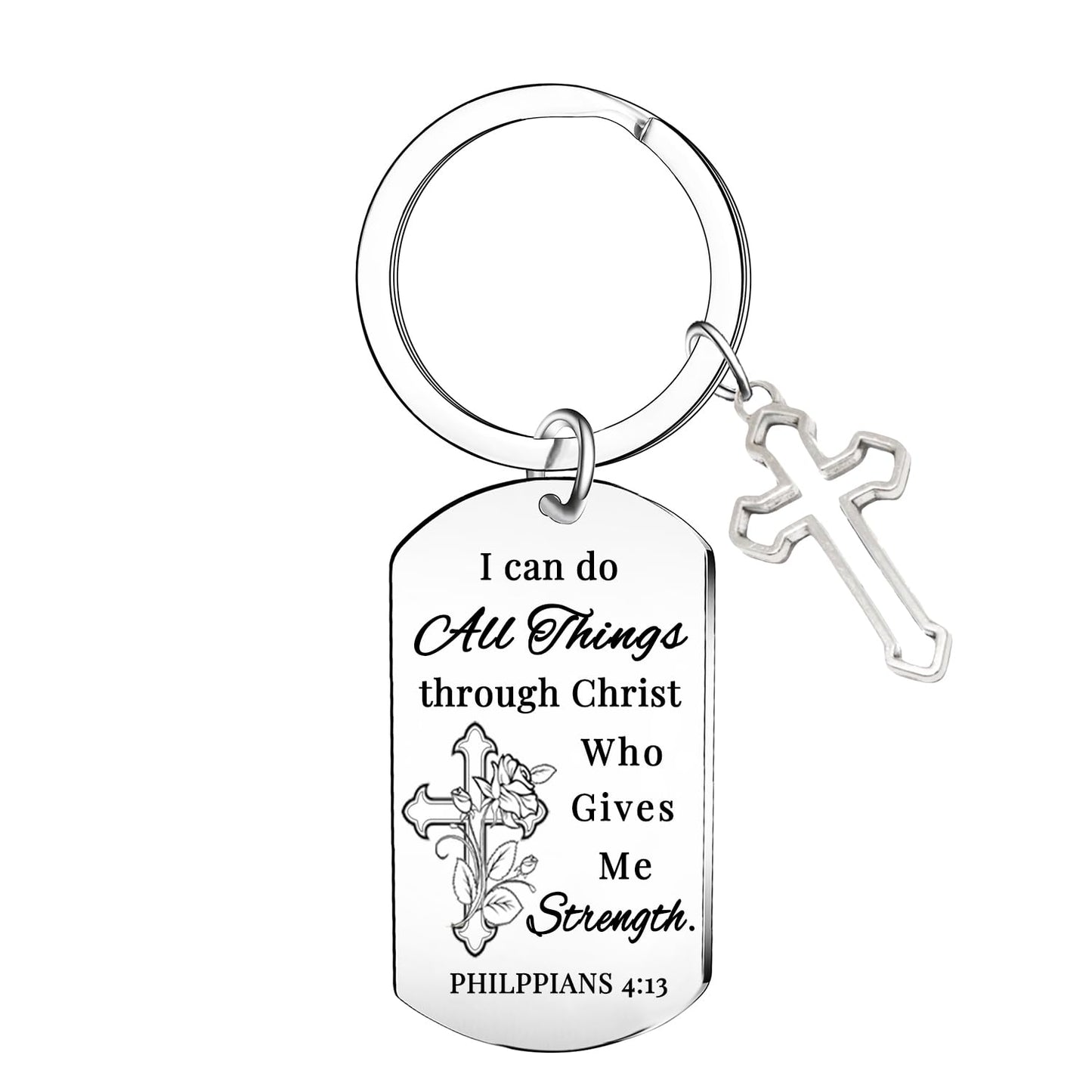 Christian Bible Verse Keyring