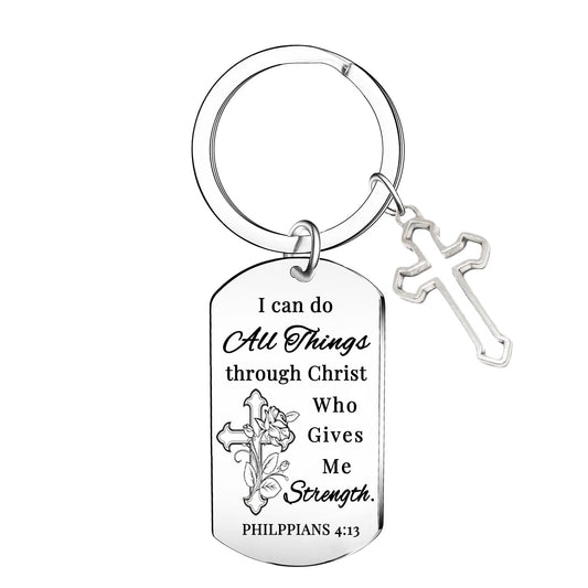 Christian Bible Verse Keyring