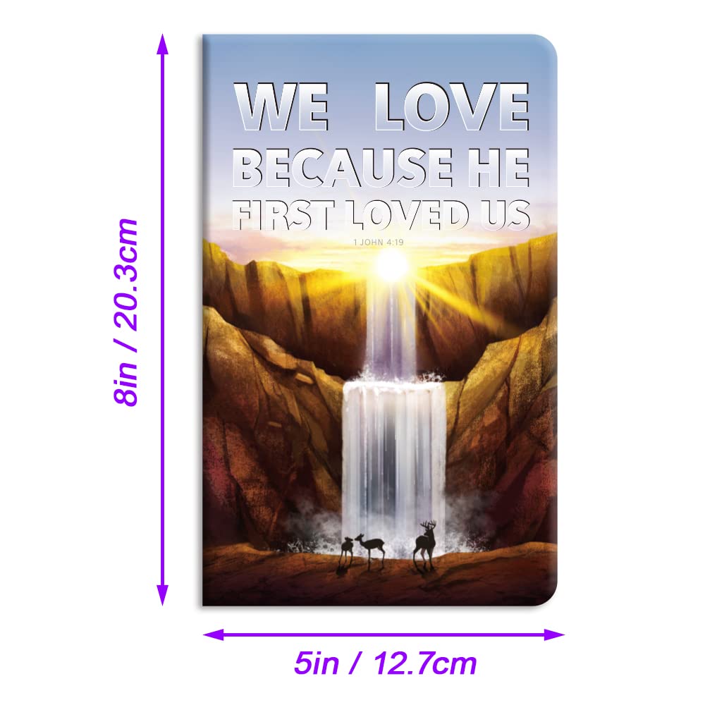 6 Pack Christian Notebooks with Bible Verse