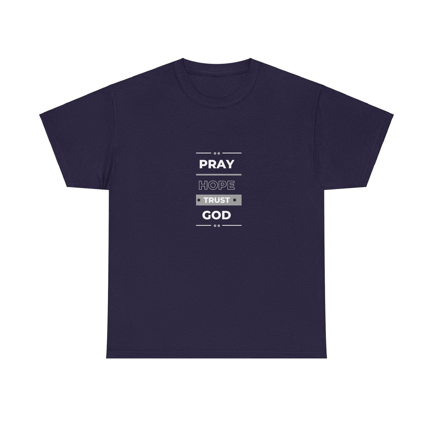 Pray Hope T-shirt (White and Grey Print)