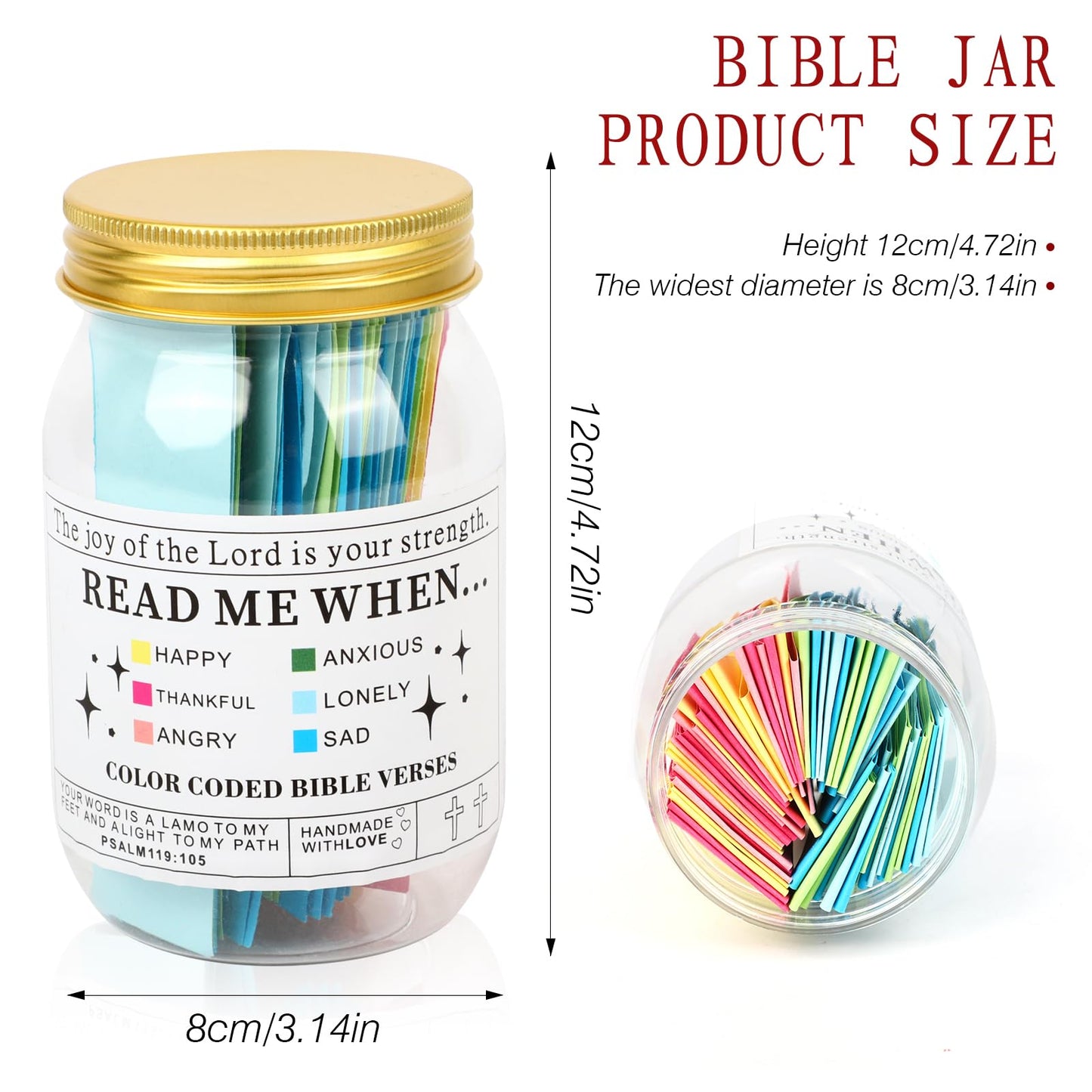 Inspirational Bible Verses in a Jar for Daily Reflection