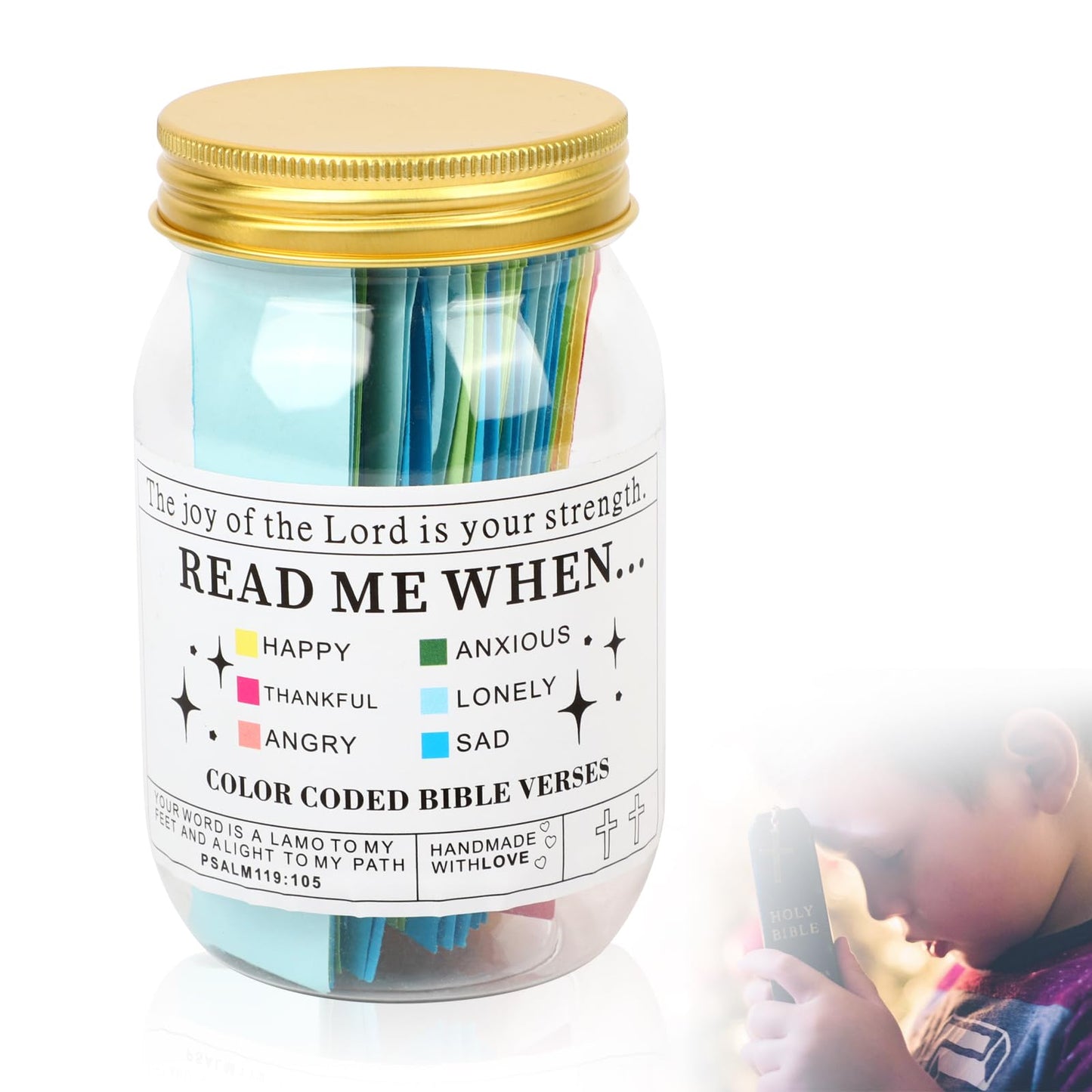 Inspirational Bible Verses in a Jar for Daily Reflection