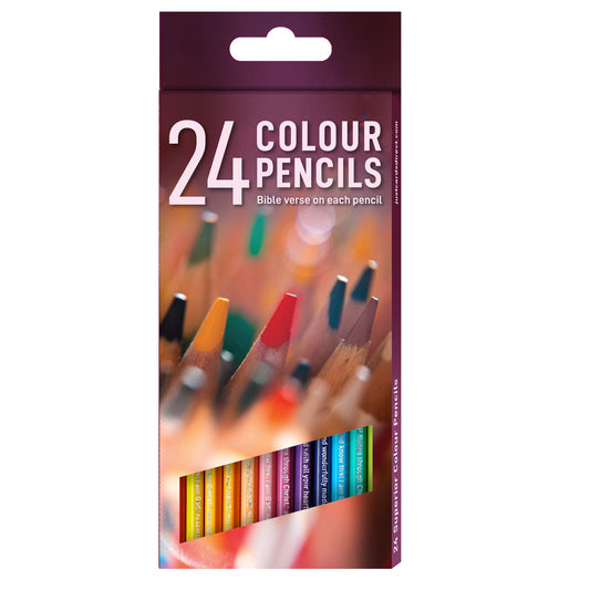 Christian colouring pencils, 24 colours