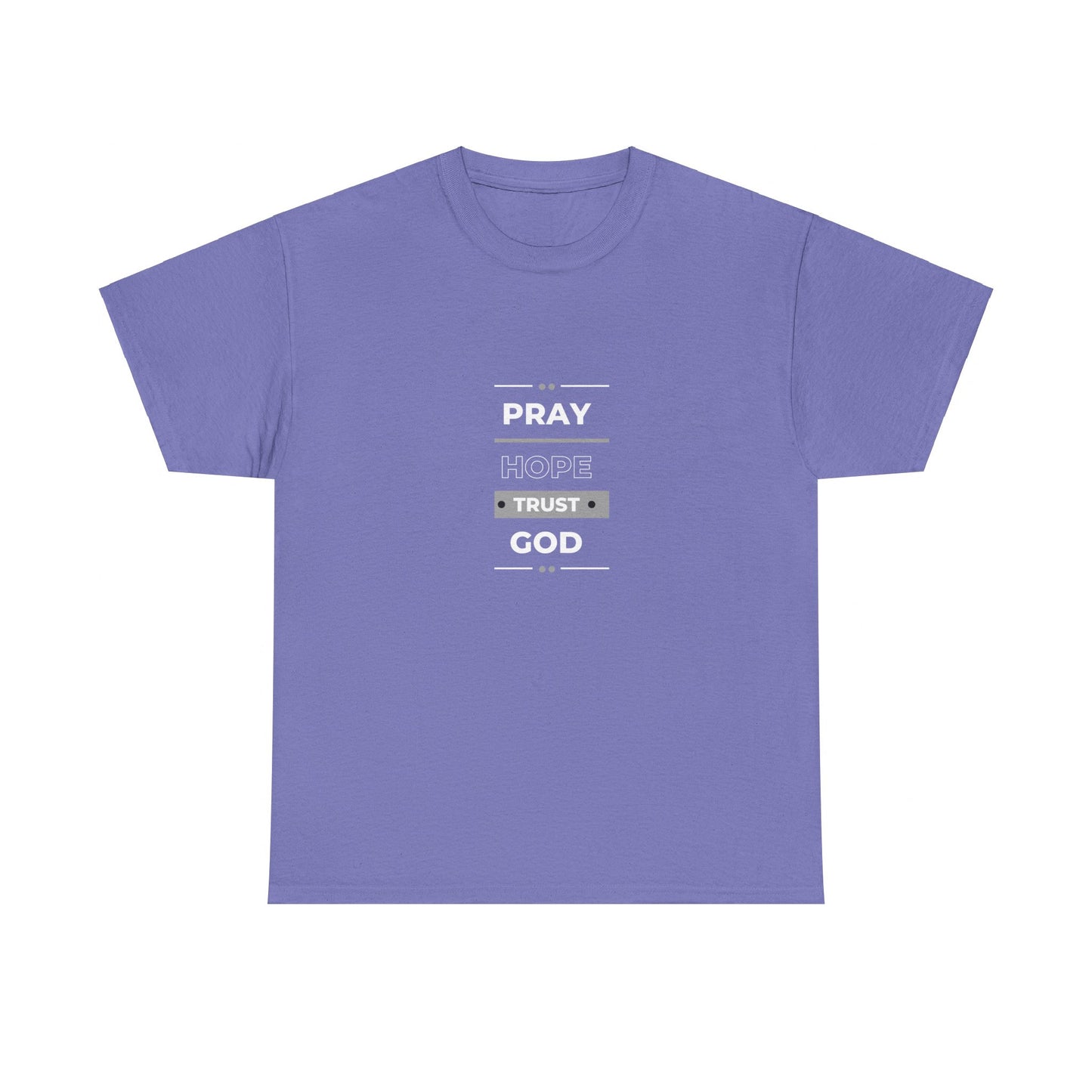 Pray Hope T-shirt (White and Grey Print)
