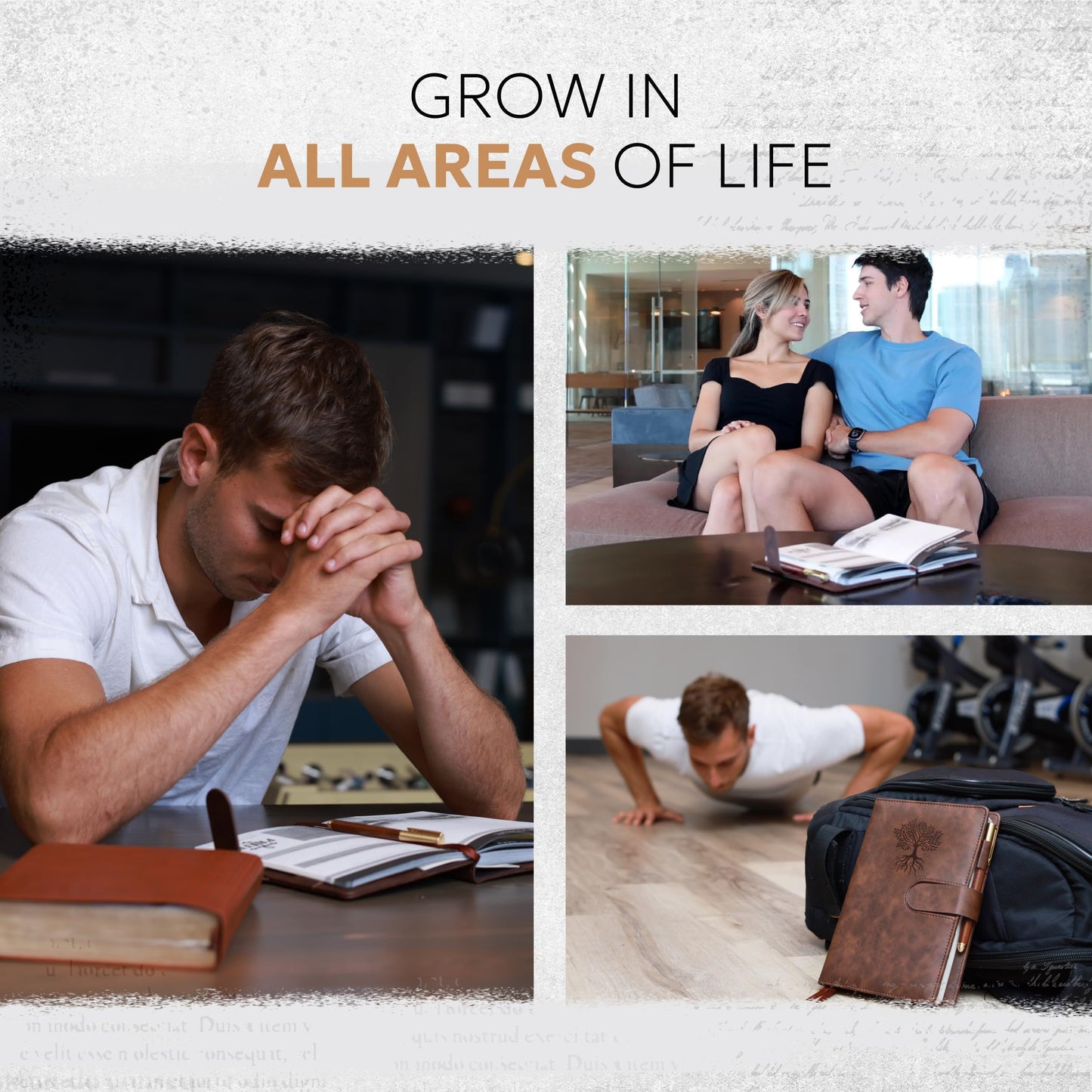 Leather Christian Bible Prayer Journal For Men