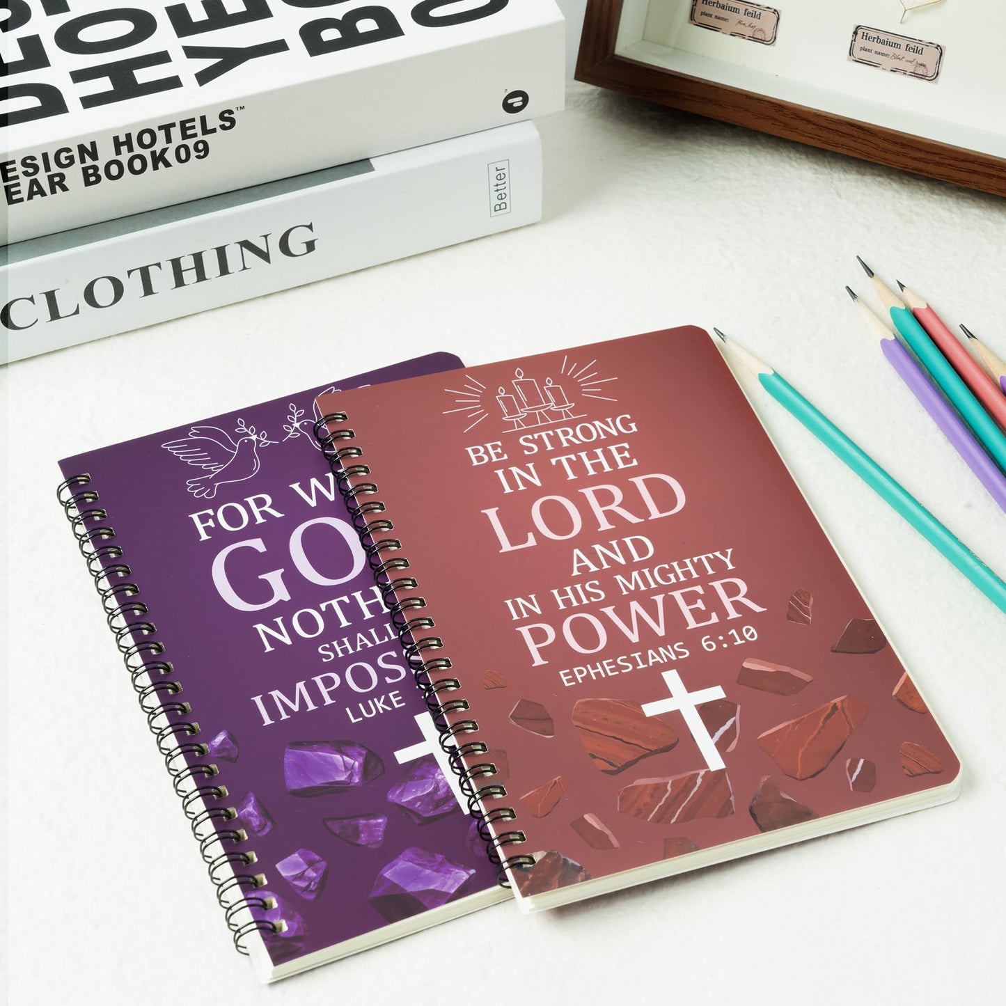Christian Gift Cross Notebooks Set - 2 Pack