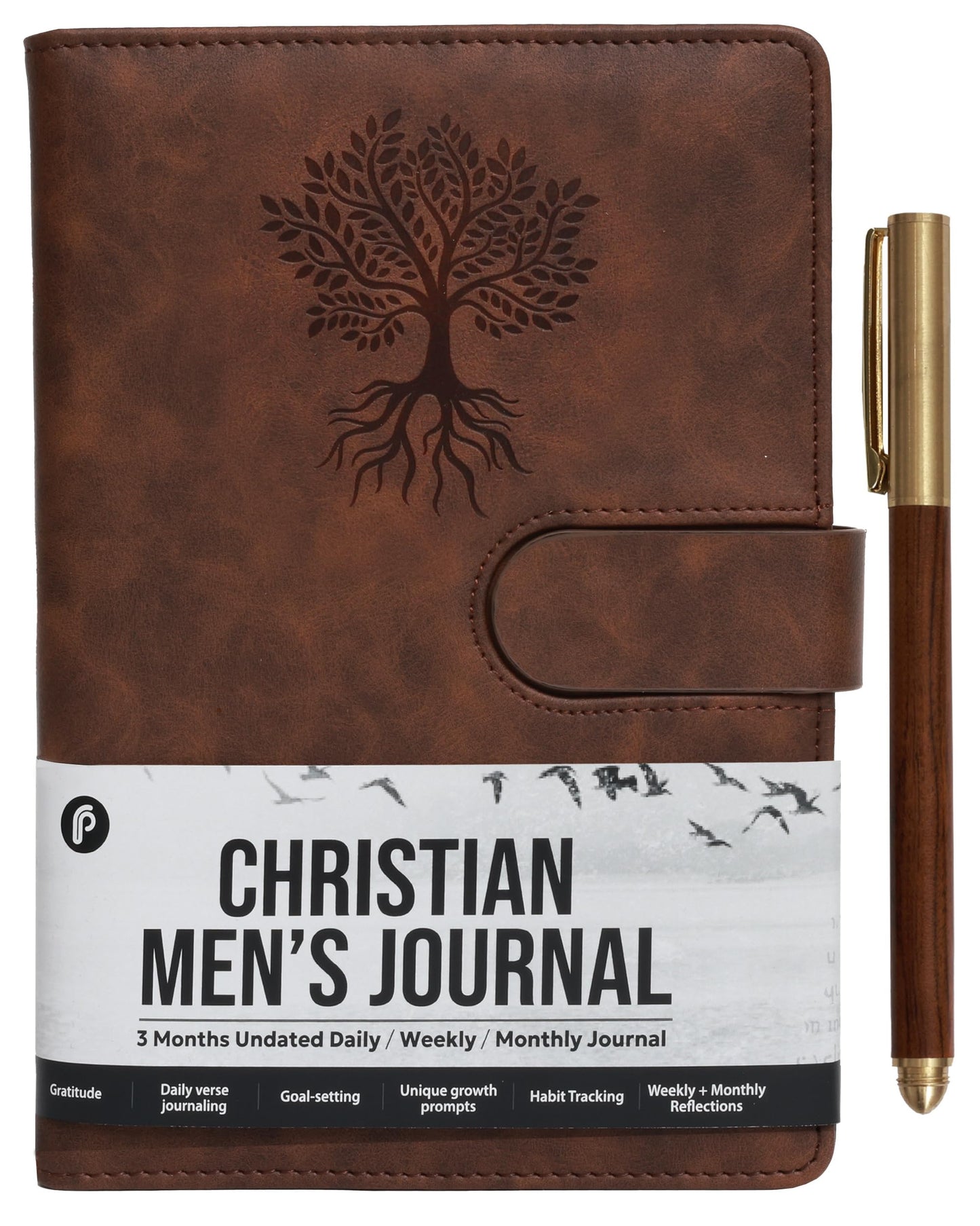 Leather Christian Bible Prayer Journal For Men