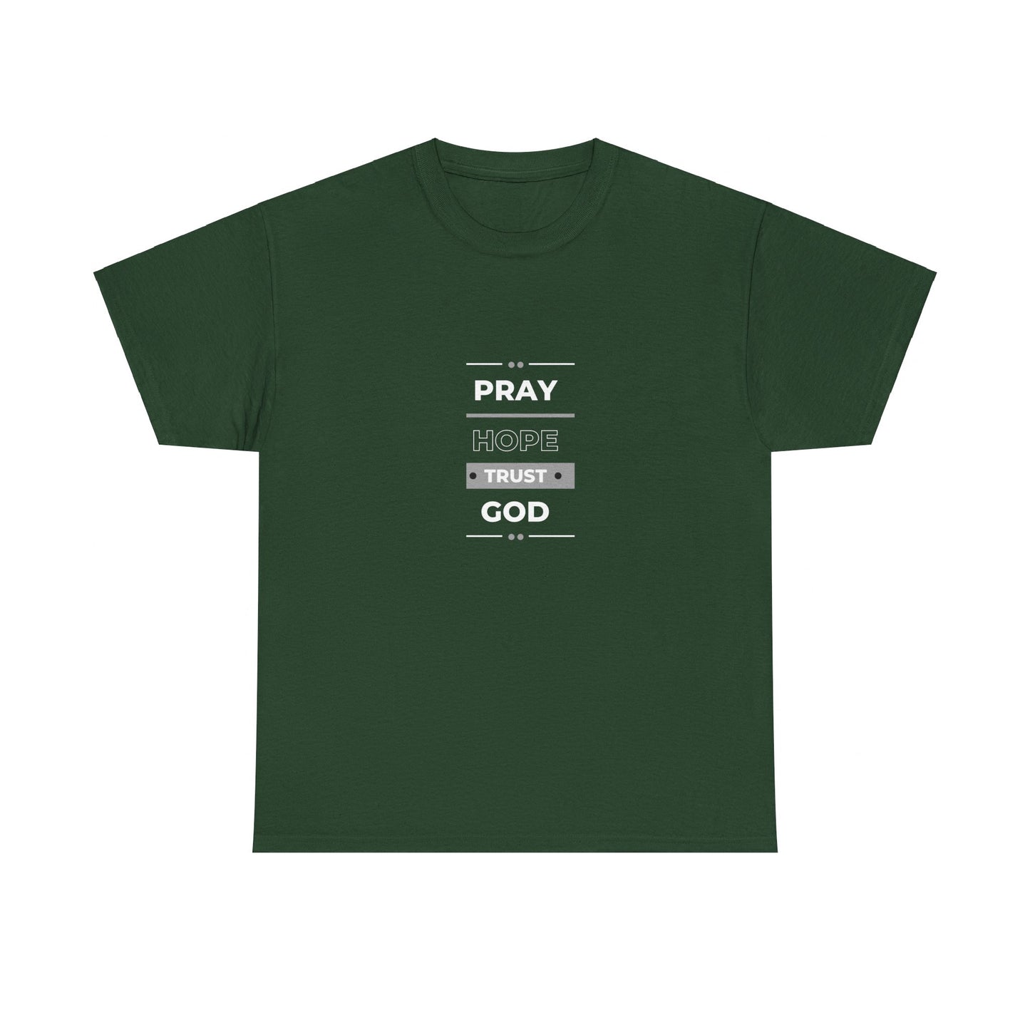 Pray Hope T-shirt (White and Grey Print)